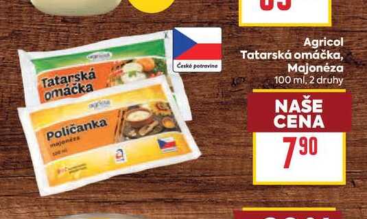 Agricol Tatarská omáčka, Majonéza 100 ml