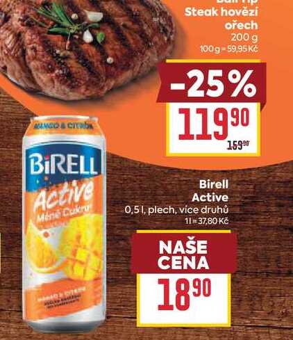 Birell Active 0,51, plech