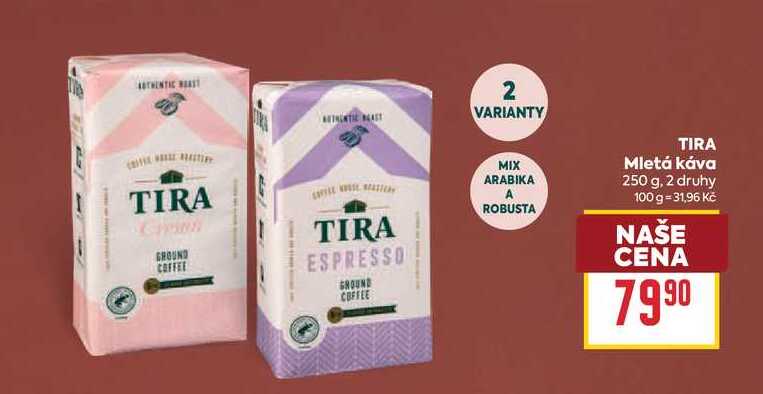 TIRA Mletá káva 250 g