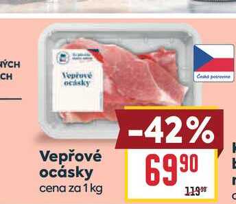 Vepřové ocásky cena za 1 kg 