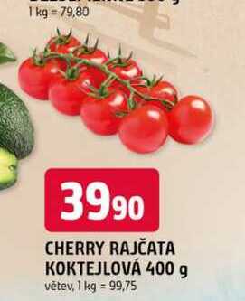 CHERRY RAJČATA KOKTEJLOVÁ 400 g větev