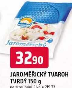 JAROMĚŘICKÝ TVAROH TVRDÝ 150 g na strouhání 