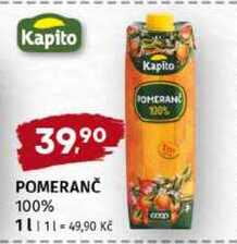 Kapito POMERANČ 100% 1l