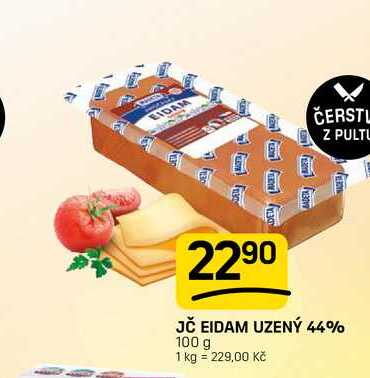JČ EIDAM UZENÝ 44% 100 g 