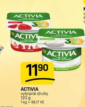 ACTIVIA vybrané druhy 120 g