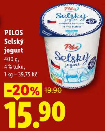 PILOS Selsky jogurt, 400 g