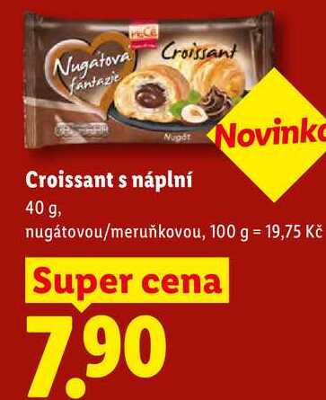 Croissant s náplní, 40 g