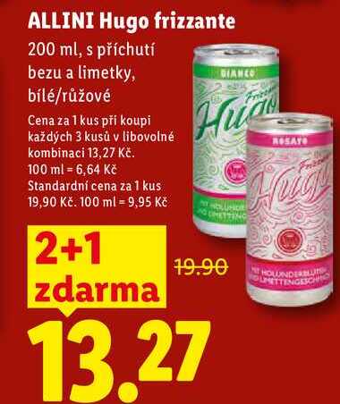 ALLINI Hugo frizzante, 200 ml