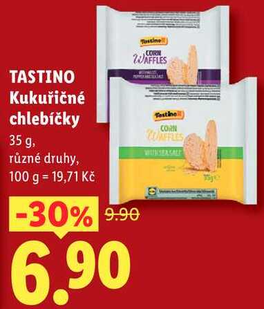 TASTINO Kukuřičné chlebíčky, 35 g