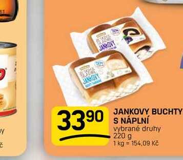 JANKOVY BUCHTY S NÁPLNÍ vybrané druhy 220 g