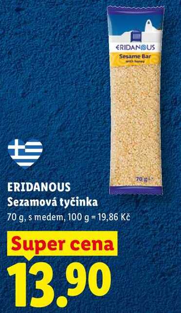 ERIDANOUS Sezamová tyčinka, 70 g