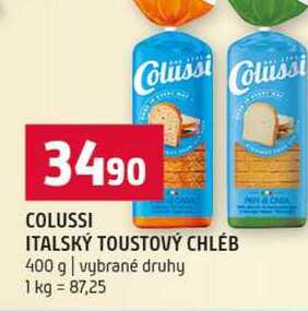 COLUSSI ITALSKÝ TOUSTOVÝ CHLÉB 400 g vybrané druhy