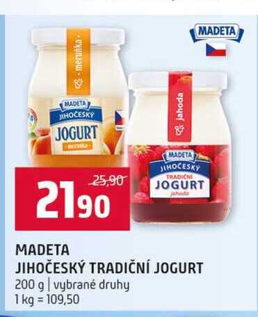 MADETA JIHOČESKÝ TRADIČNÍ JOGURT 200 g vybrané druhy