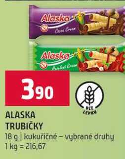 ALASKA TRUBIČKY 18 g kukuřičné vybrané druhy