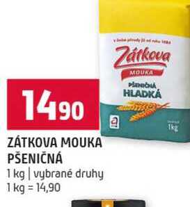 ZÁTKOVA MOUKA PŠENIČNÁ 1 kg vybrané druhy