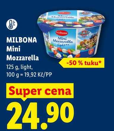MILBONA Mini Mozzarella, 125 g