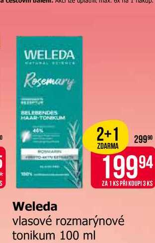Weleda vlasové rozmarýnové tonikum 100 ml 