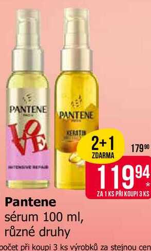 Pantene sérum 100 ml, různé druhy
