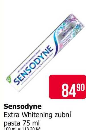 Sensodyne Extra Whitening zubní pasta 75 ml