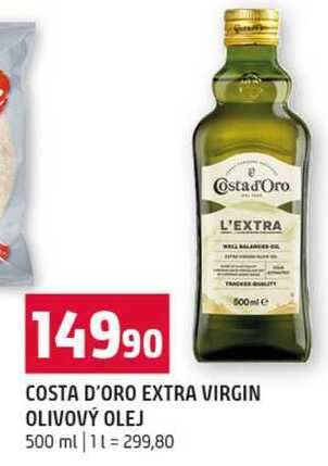 COSTA D'ORO EXTRA VIRGIN OLIVOVÝ OLEJ 500 ml