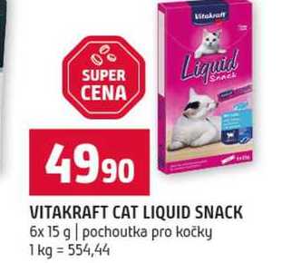 VITAKRAFT CAT LIQUID SNACK 6x 15 g pochoutka pro kočky 