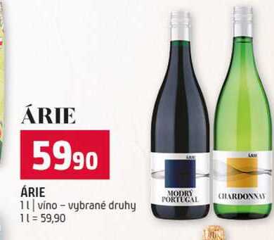 ÁRIE 1l vino vybrané druhy
