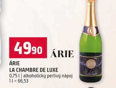 ÁRIE LA CHAMBRE DE LUXE 0,75l alkoholický perlivý nápoj 