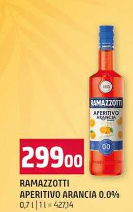 RAMAZZOTTI APERITIVO ARANCIA 0.0% 0,7l