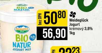 Weideglück Jogurt krémový 3,8% 1kg