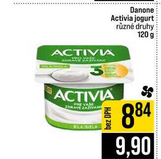 Danone Activia jogurt různé druhy 120 g