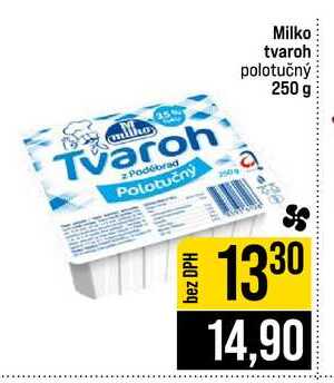 Milko tvaroh polotučný 250 g 