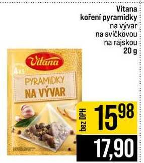 Vitana koření pyramidky na vývar na svíčkovou na rajskou 20 g