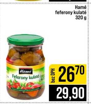 Hamé feferony kulaté 320 g 