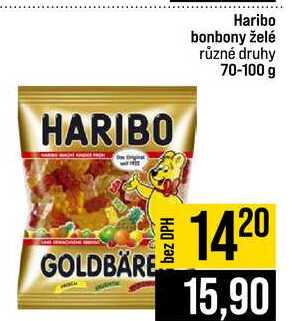Haribo bonbony želé různé druhy 70-100 g