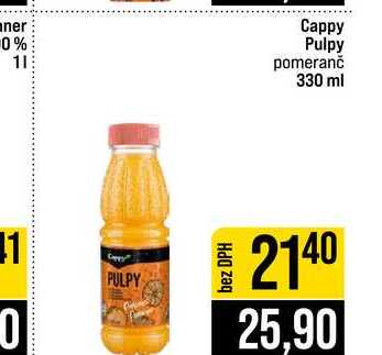 Cappy Pulpy pomeranč 330 ml