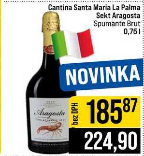 Cantina Santa Maria La Palma Sekt Aragosta Spumante Brut 0,75l