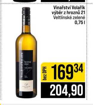 Vinařství Volařík výběr z hroznů 2l