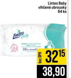 Linteo Baby vlhčené ubrousky 64 ks 