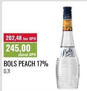 BOLS PEACH 17% 0,7l
