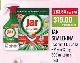 JAR SBALENINA Platinum Plus 54 ks Power Spray 500 ml Lemon 