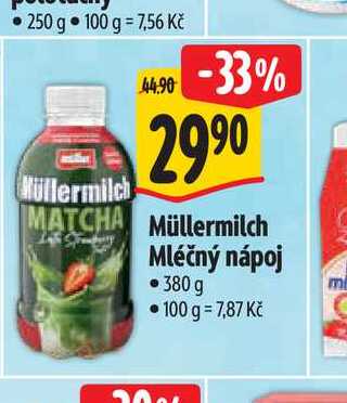   Müllermilch Mléčný nápoj  380 g  v akci