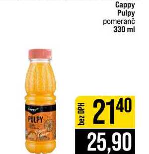 Cappy Pulpy pomeranč 330 ml
