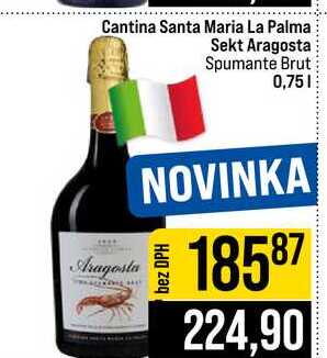 Cantina Santa Maria La Palma Sekt Aragosta Spumante Brut 0,75l