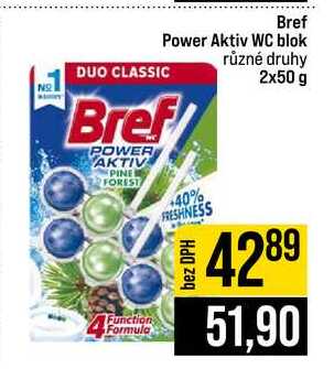 Bref Power Aktiv WC různé druhy 2x50 g 