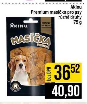 Akinu Premium masíčka pro psy různé druhy 75g 