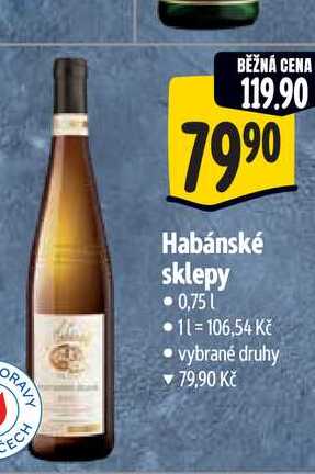 Habánské sklepy 0,75 l