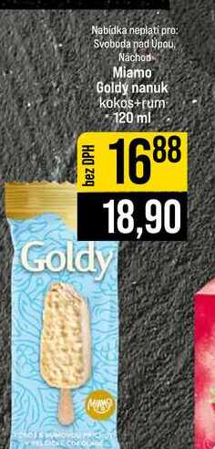 Miamo Goldy nanuk kokos+rum 120 ml
