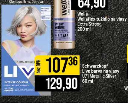 Schwarzkopf Live barva na vlasy U71 Metallic Silver 60 ml