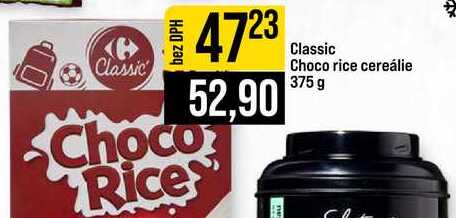 Classic Choco rice cereálie 375 g 