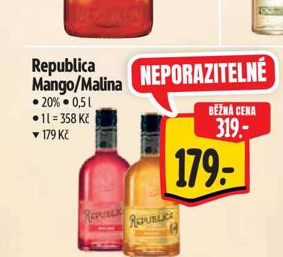 Republica Mango/Malina 0,5 l